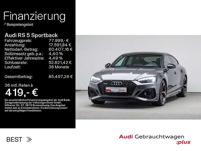 Daytonagrau perleffekt Gebraucht 2024 Audi RS5 Limousine | 77.999 € (Etwas zu teuer) - Bild 1/4