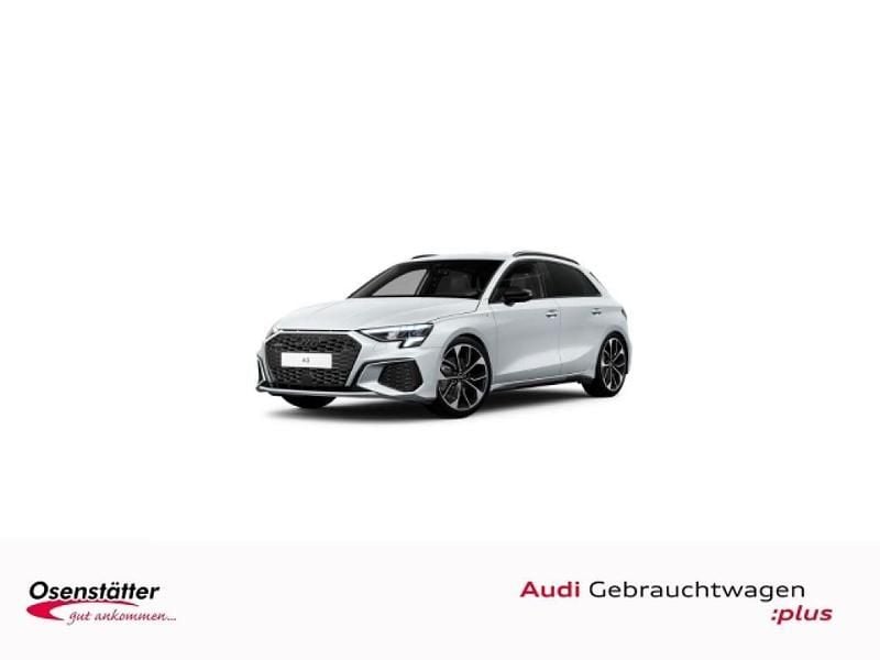 Weiss Gebraucht 2022 Audi A3 Sportback S-Line Limousine | 28.760 € (Superpreis) - Bild 1/4