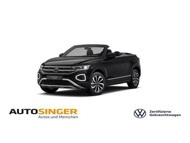 Schwarz Gebraucht 2024 VW T-Roc Cabriolet Move Cabrio | 31.970 € (Guter Preis) - Bild 1/3