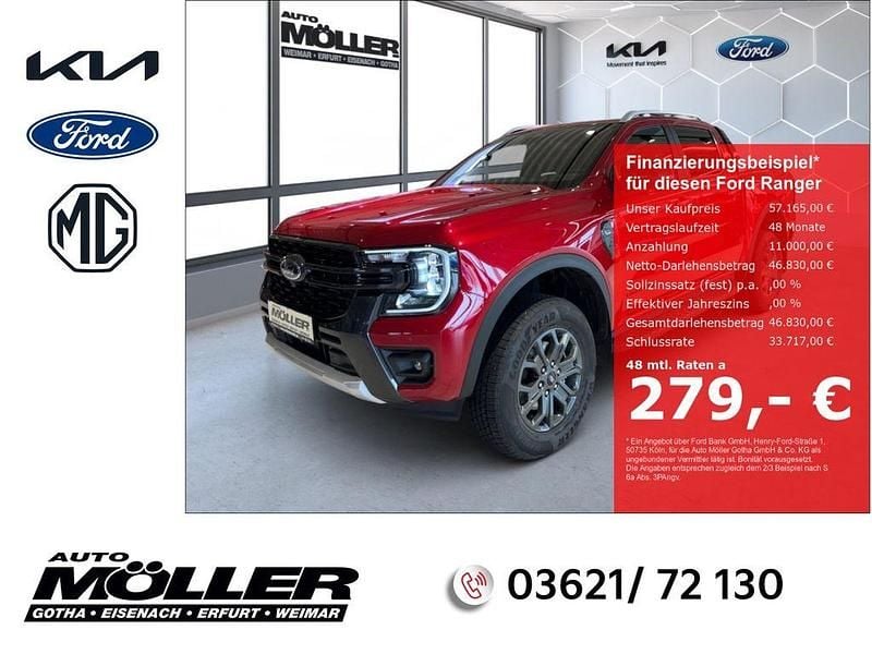 Neu Ford Ranger Wildtrack 205 PS (150 kW) 2026 Rot Abholung