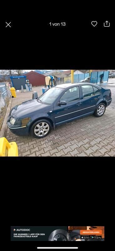 Blau Gebraucht 2002 VW Bora Limousine | 600 € (Superpreis) - Bild 1/4