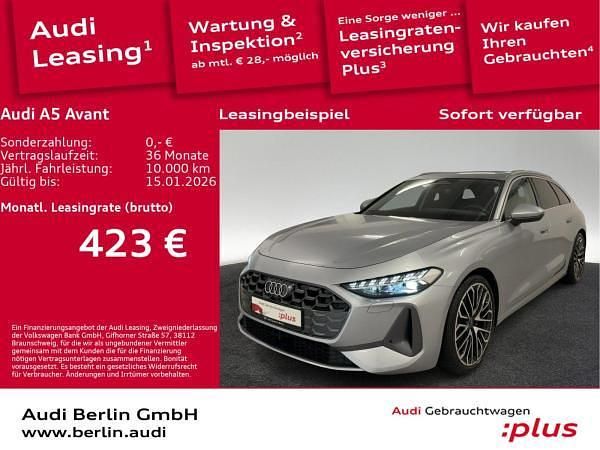 Silber (florettsilber metallic) Gebraucht 2025 Audi A5 Advanced Plus Kombi | 49.501 € (Fairer Preis) - Bild 1/3