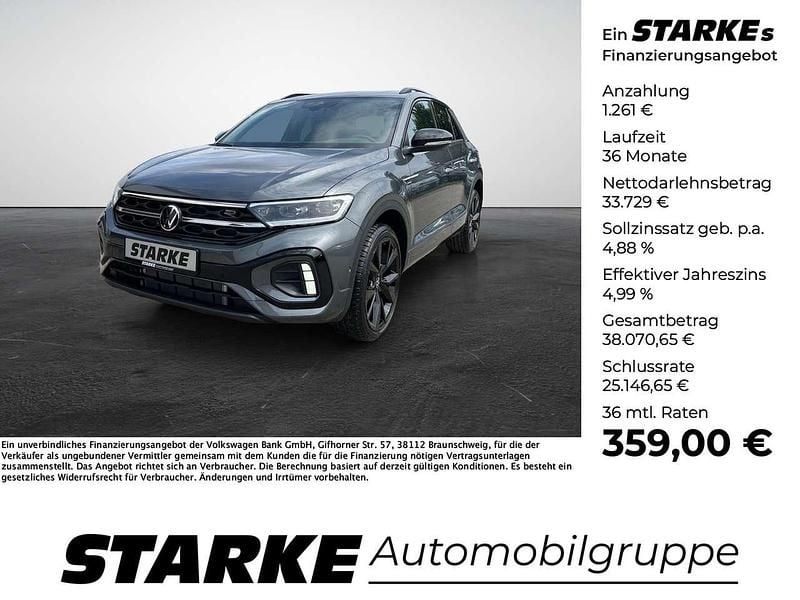Grau (indiumgrau metallic) Neu 2025 VW T-Roc R-line SUV | 34.990 € (Superpreis) - Bild 1/4