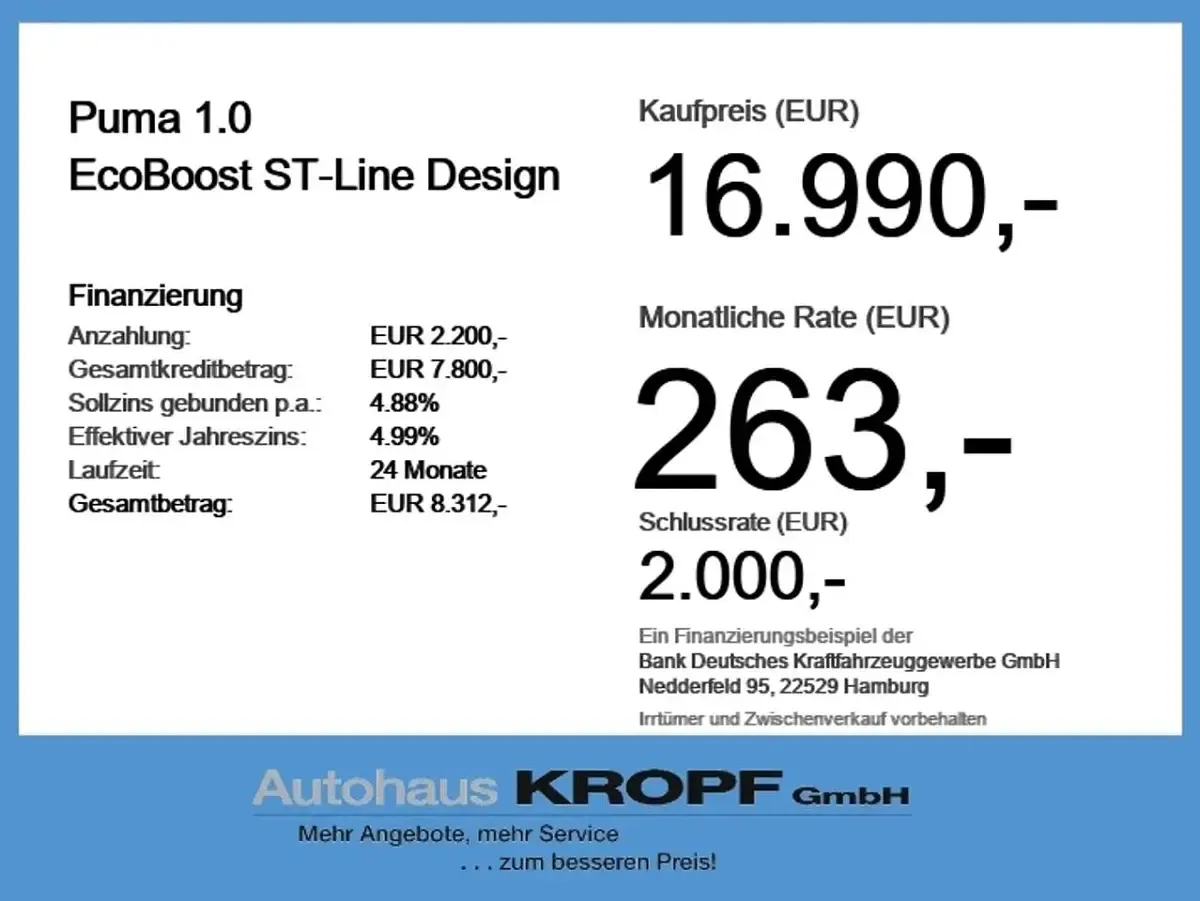 Usado Ford Puma ST-Line 125 HP (91 kW) 2022 Branco SUV