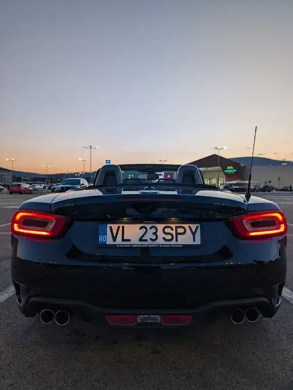 Brugt Abarth 124 Spider 170 HK (125 kW) 2017 Sort Cabriolet