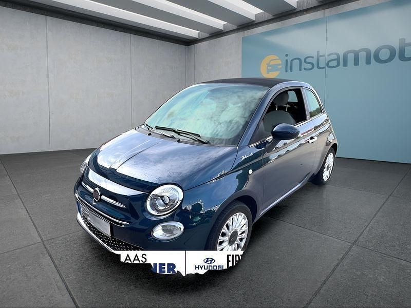Blau Gebraucht 2021 Fiat 500C Cabrio | 12.949 € (Fairer Preis) - Bild 1/4
