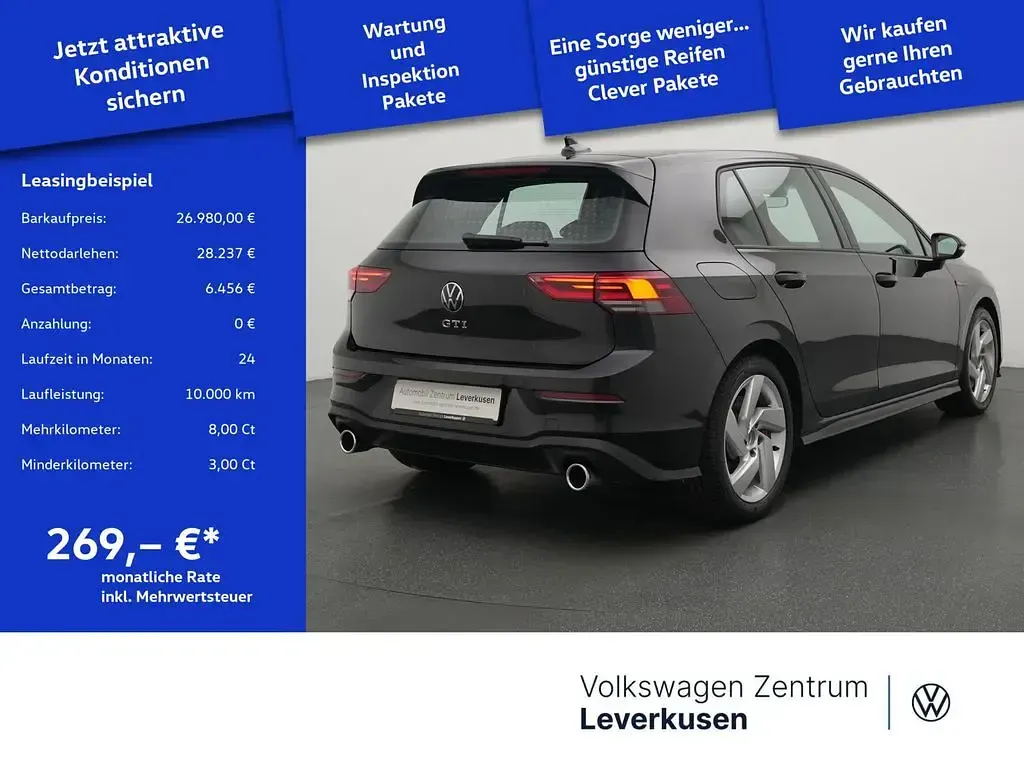 Gebraucht VW Golf VIII GTI 245 PS (180 kW) 2024 Schwarz Limousine