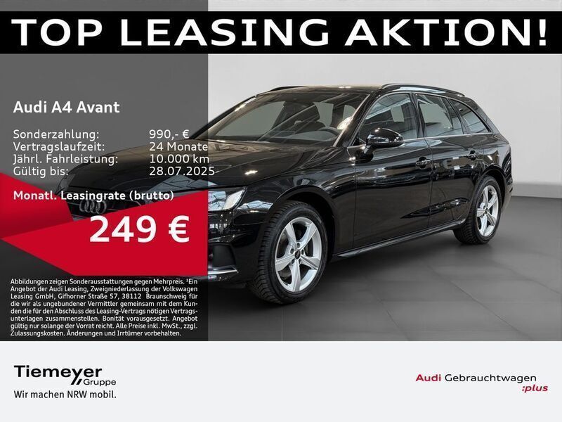 Mythosschwarz metallic Gebraucht 2024 Audi A4 Advanced Plus Kombi | 32.420 € (Fairer Preis) - Bild 1/4