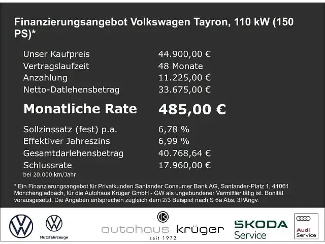 Gebraucht VW Tayron R-line 150 PS (110 kW) 2025 Andere SUV
