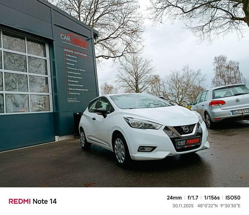 Weiß Gebraucht 2018 Nissan Micra Visia Limousine | 6.990 € (Fairer Preis) - Bild 1/4