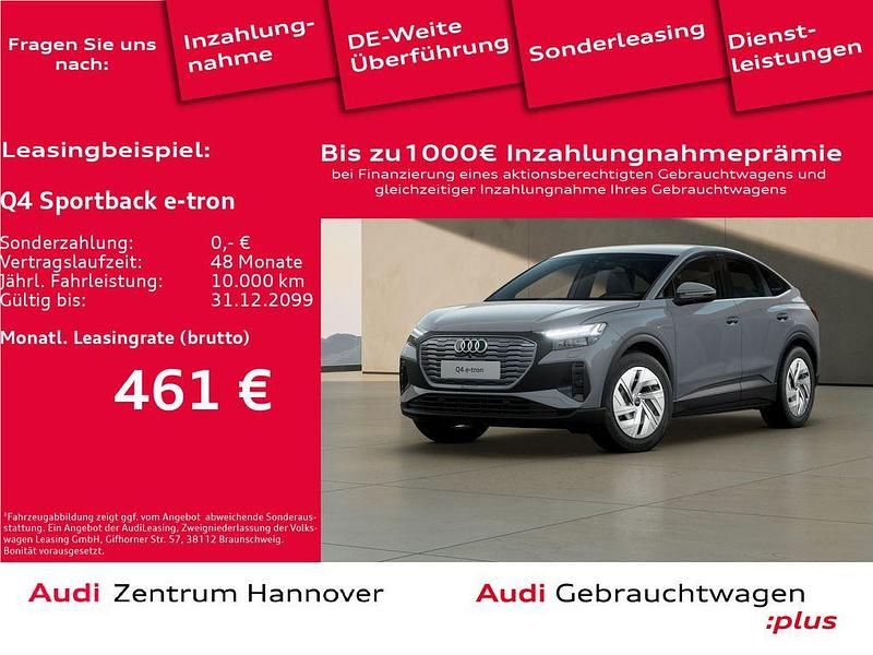 Kieselgrau Gebraucht 2022 Audi Q4 Sportback e-tron Ambiente SUV | 26.400 € (Fairer Preis) - Bild 1/4