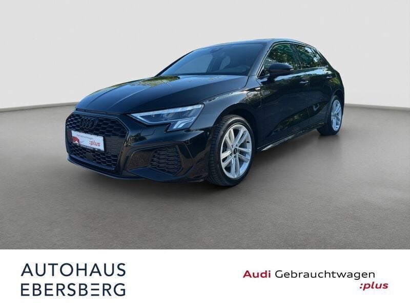 Mythosschwarz metallic Gebraucht 2022 Audi A3 Sportback e-tron Business Limousine | 26.850 € (Etwas zu teuer) - Bild 1/4