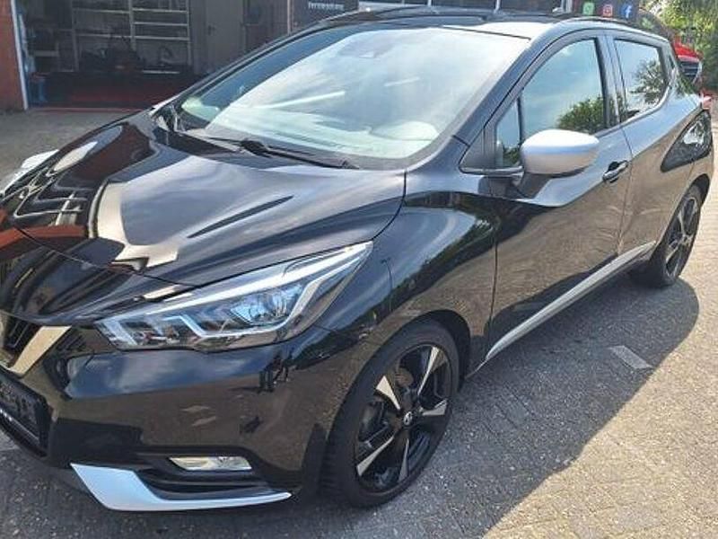 Schwarz Gebraucht 2018 Nissan Micra Tekna Kleinwagen | 12.990 € (Fairer Preis) - Bild 1/4