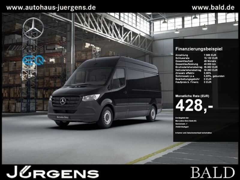Schwarz Gebraucht 2023 Mercedes Sprinter Van | 37.829 € (Fairer Preis) - Bild 1/4