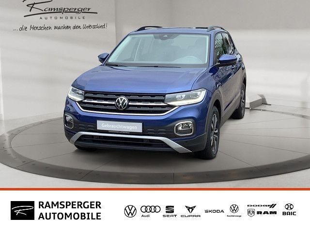 Blau (reef blue metallic) Gebraucht 2021 VW T-Cross Life SUV | 21.890 € (Fairer Preis) - Bild 1/4