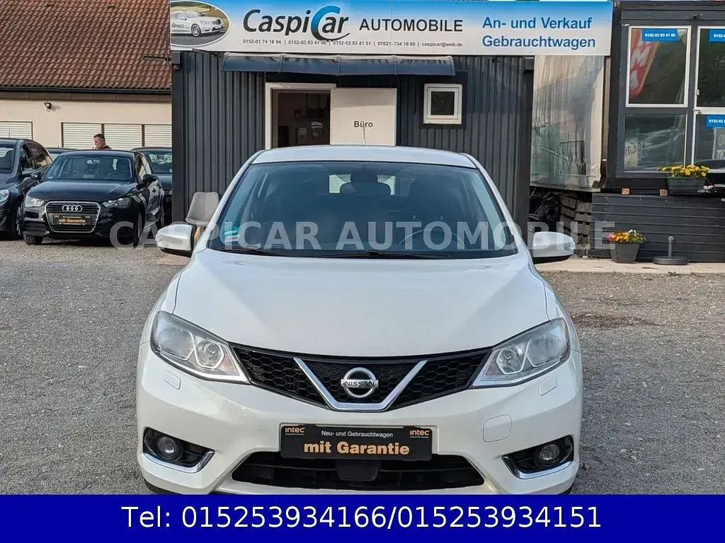 Gebraucht Nissan Pulsar Acenta 110 PS (80 kW) 2014 Weiß Kleinwagen