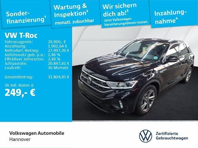Gebraucht VW T-Roc R-line 150 PS (110 kW) 2025 Schwarz SUV