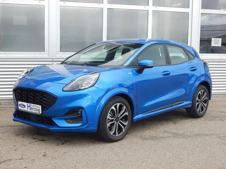 Desert island blue metallic Gebraucht 2024 Ford Puma ST-Line SUV | 24.990 € (Fairer Preis) - Bild 1/4