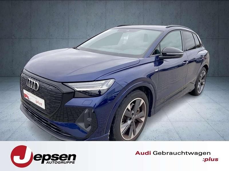 Blau Gebraucht 2022 Audi Q4 e-tron S-Line SUV | 31.480 € (Superpreis) - Bild 1/4