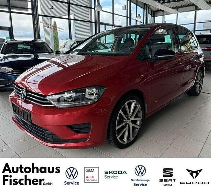 Sunset red metallic Gebraucht 2014 VW Golf Sportsvan Comfortline Van / Kleinbus | 13.990 € (Etwas zu teuer) - Bild 1/4