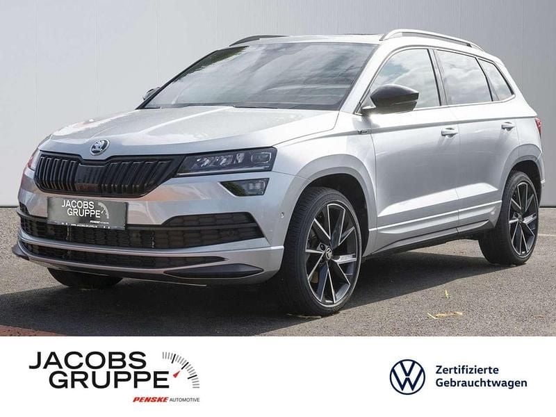 Silber Gebraucht 2021 Skoda Karoq SportLine SUV | 26.930 € (Fairer Preis) - Bild 1/3