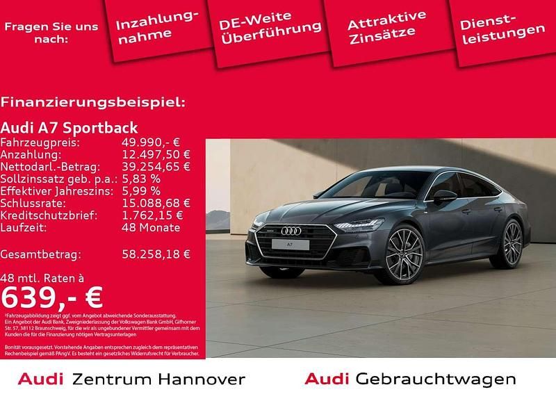 Daytonagrau perleffekt Gebraucht 2022 Audi A7 Kleinwagen | 49.990 € (Fairer Preis) - Bild 1/4