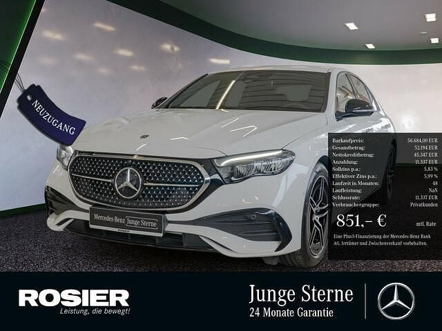 Weiss / polarweiß Gebraucht 2024 Mercedes E220 Advanced Limousine | 56.684 € (Teuer) - Bild 1/2