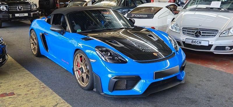 Blau Gebraucht 2024 Porsche Boxster Spyder Cabrio | 159.000 € (Fairer Preis) - Bild 1/3