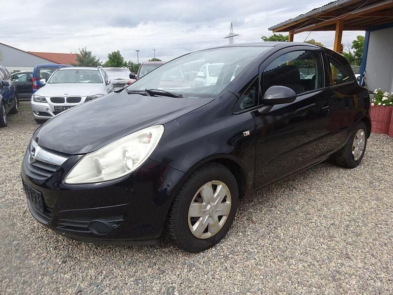 Schwarz Gebraucht 2007 Opel Corsa Edition Limousine | 1.000 € (Fairer Preis) - Bild 1/4
