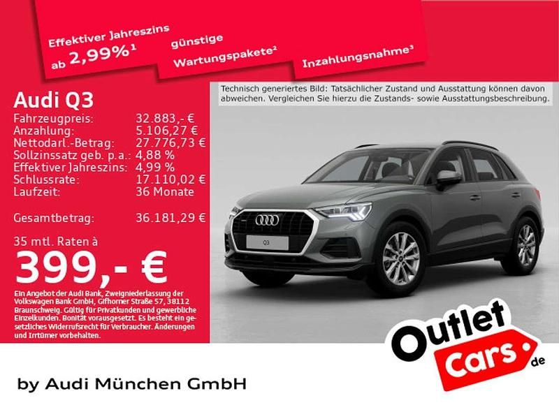 Chronosgrau metallic Gebraucht 2022 Audi Q3 Ambiente SUV | 32.883 € (Guter Preis) - Bild 1/1