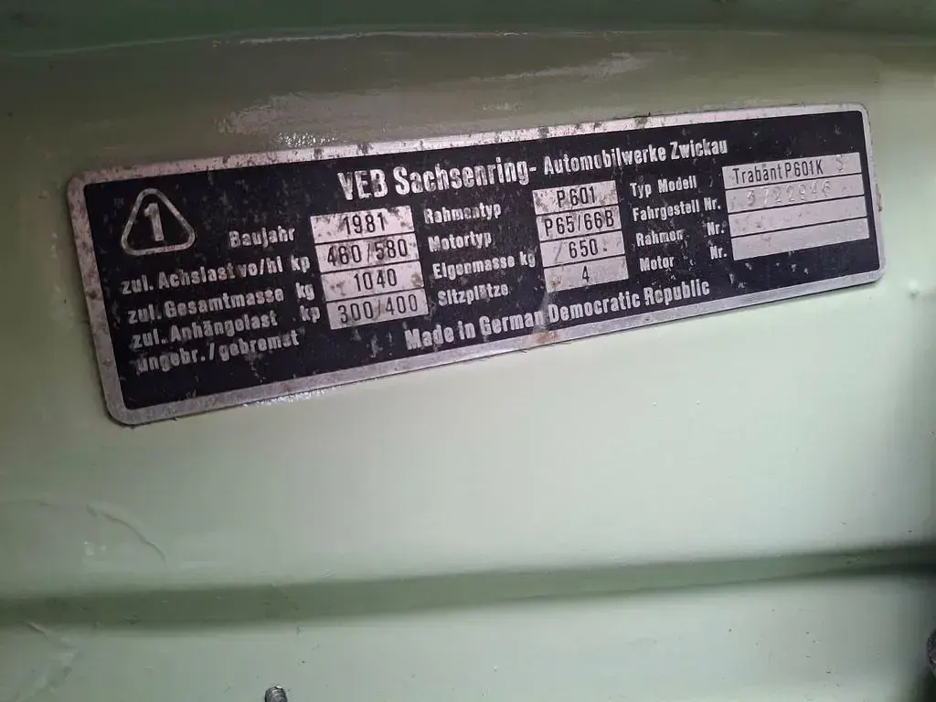 Gebraucht Trabant 601 26 PS (19 kW) 1981 Limousine