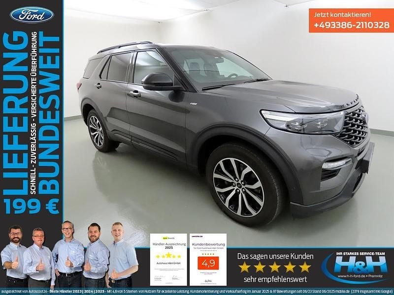 Grau Gebraucht 2021 Ford Explorer ST-Line SUV | 46.839 € (Superpreis) - Bild 1/4