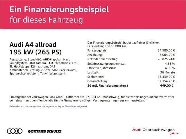 Gebraucht Audi A4 Allroad Ambiente 265 PS (194 kW) 2022 Blau Kombi