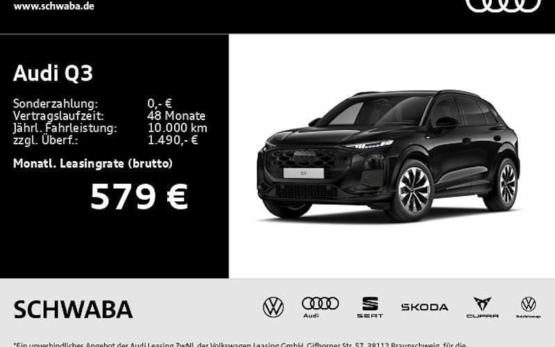 Neu Audi Q3 Sport 150 PS (110 kW) 2026 Schwarz SUV
