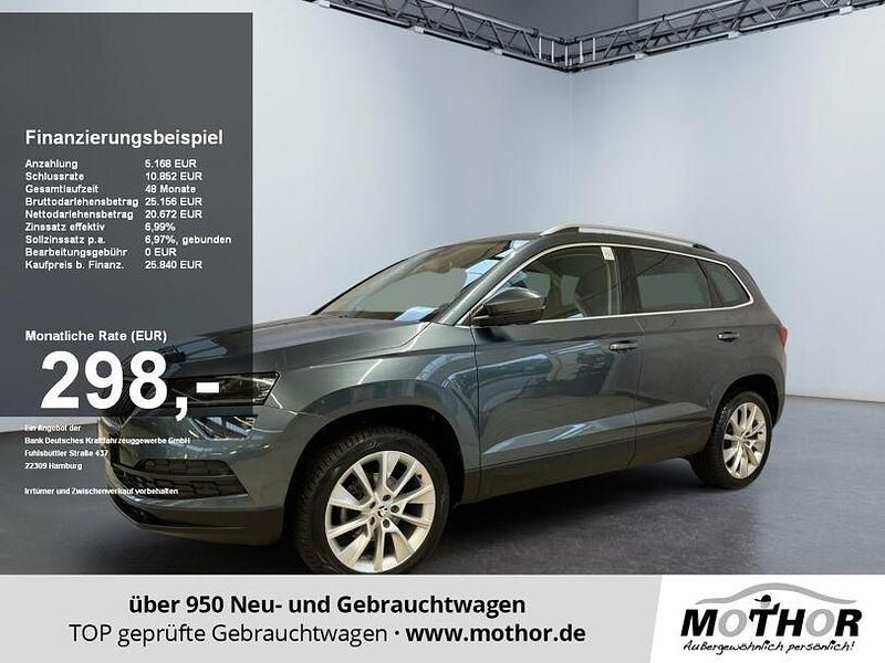 Quarzgrau Gebraucht 2019 Skoda Karoq Style SUV | 25.071 € (Etwas zu teuer) - Bild 1/4