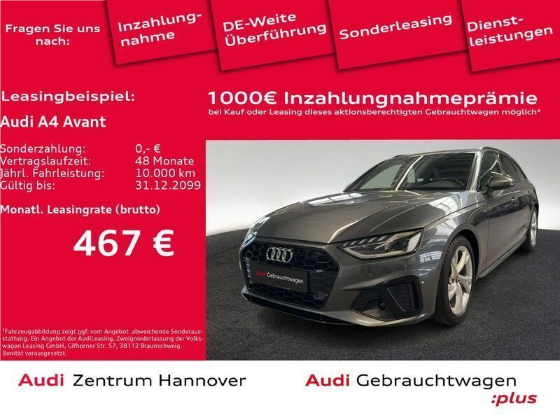 Gebraucht Audi A4 S-Line 150 PS (110 kW) 2022 6y daytonagrau perleffekt (metallic) Kombi