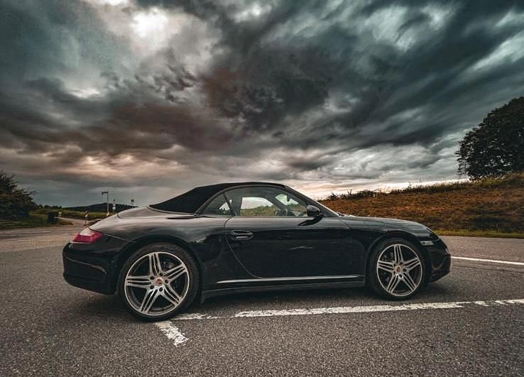 Schwarz Gebraucht 2008 Porsche 911 Carrera 4 Cabriolet Cabrio | 52.000 € (Superpreis) - Bild 1/4