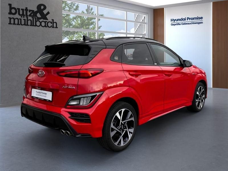 Gebraucht Hyundai Kona N Line 120 PS (88 kW) 2021 Ignite flame / phantom black r SUV