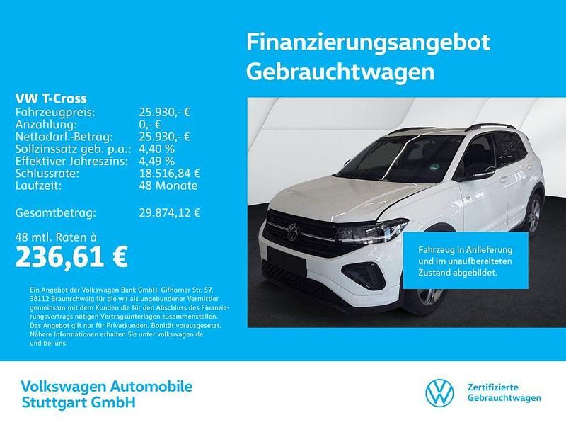 Pure white Gebraucht 2025 VW T-Cross R-line SUV | 25.930 € (Fairer Preis) - Bild 1/4