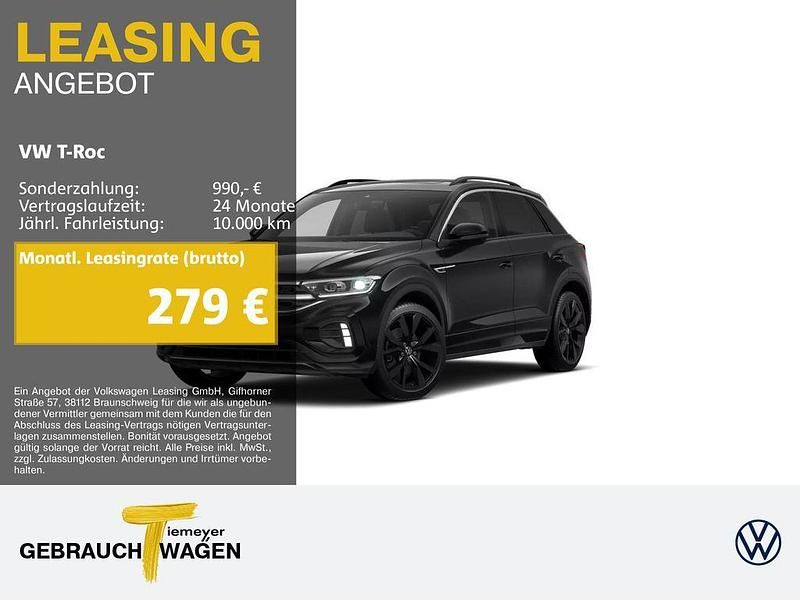 Schwarz Gebraucht 2025 VW T-Roc R-line SUV | 33.950 € (Fairer Preis) - Bild 1/4