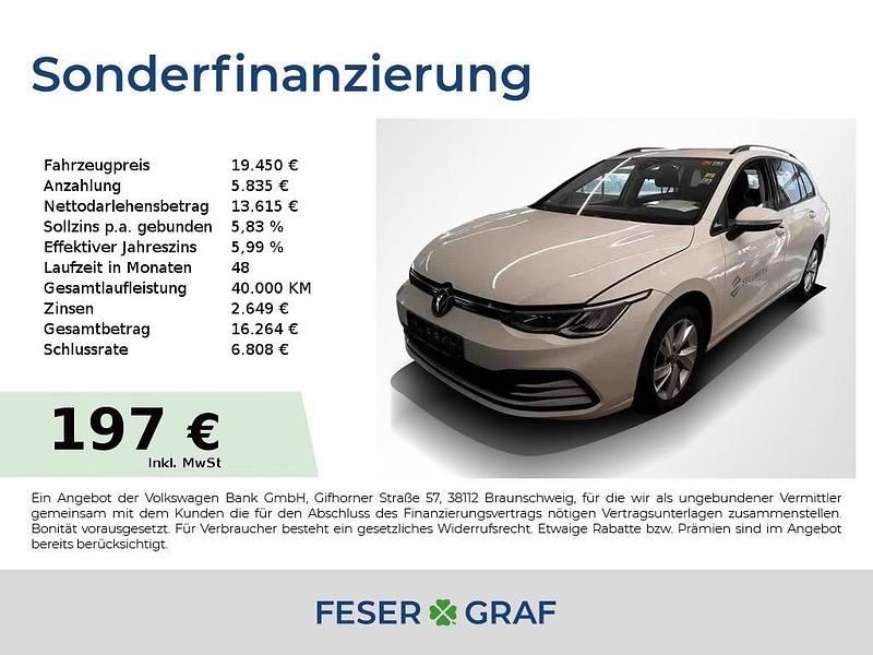 Gebraucht VW Golf VIII Life 150 PS (110 kW) 2023 Pure white Kombi