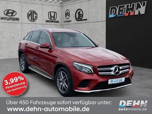 Hyazinthrot metalliclack Gebraucht 2019 Mercedes GLC250 AMG line SUV | 30.950 € (Fairer Preis) - Bild 1/4