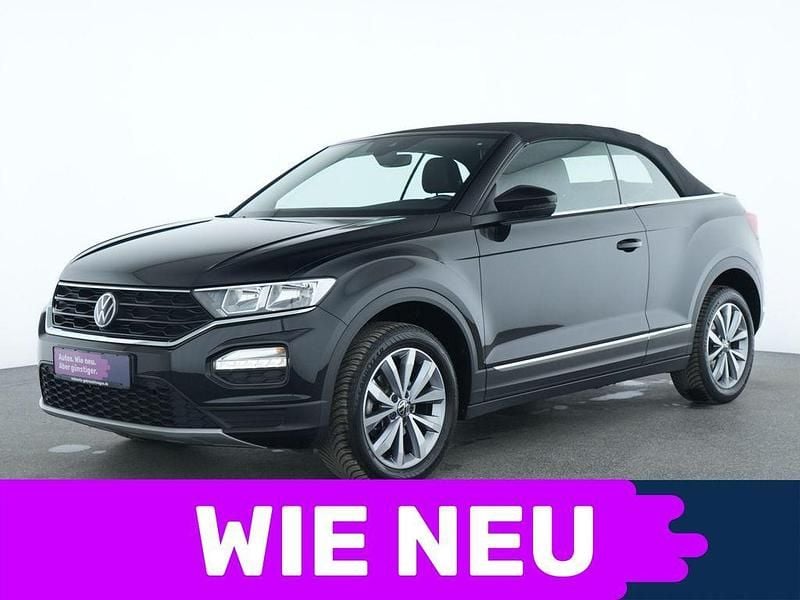 Schwarz Gebraucht 2021 VW T-Roc Cabriolet Style Cabrio | 19.482 € (Fairer Preis) - Bild 1/4