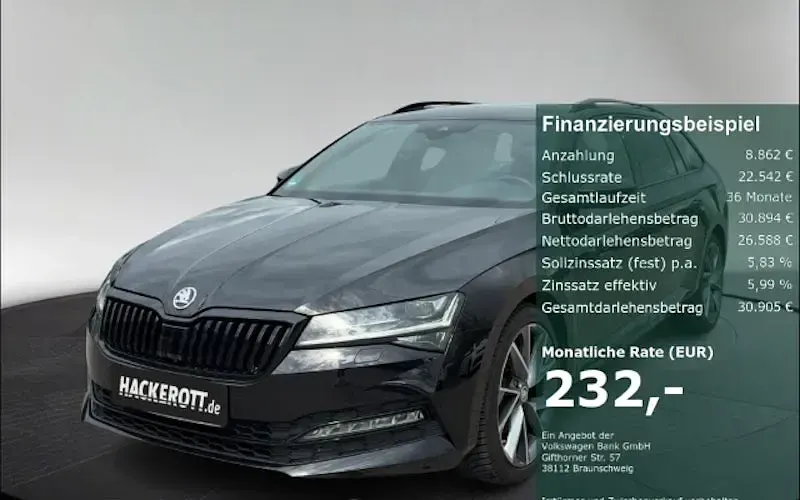 Gebraucht Skoda Superb SportLine 360 PS (264 kW) 2024 Schwarz Kombi