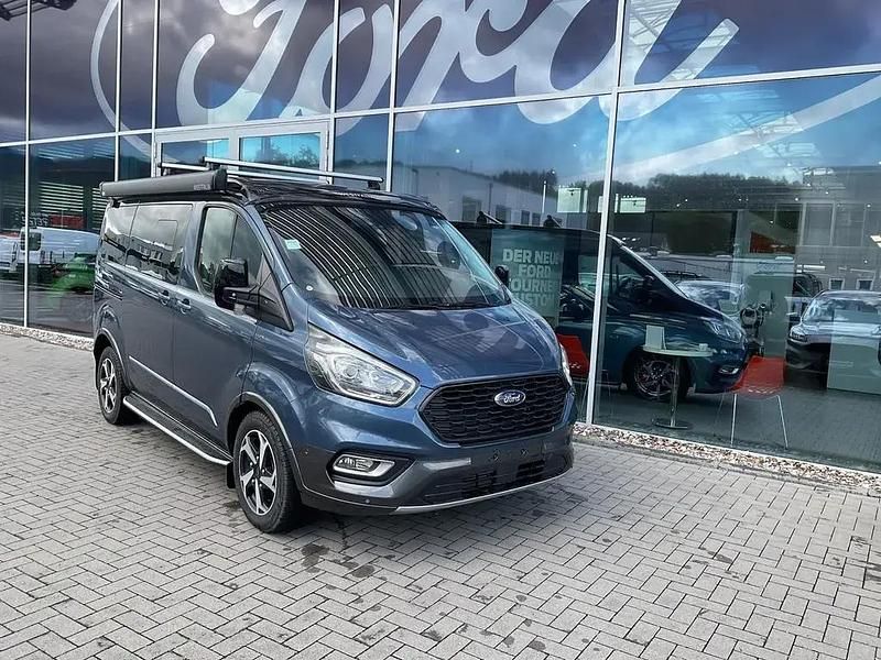 Lackierung metallic "chromablau" (blau) (blau) Neu 2024 Ford Tourneo Custom Active Van | 68.490 € - Bild 1/4