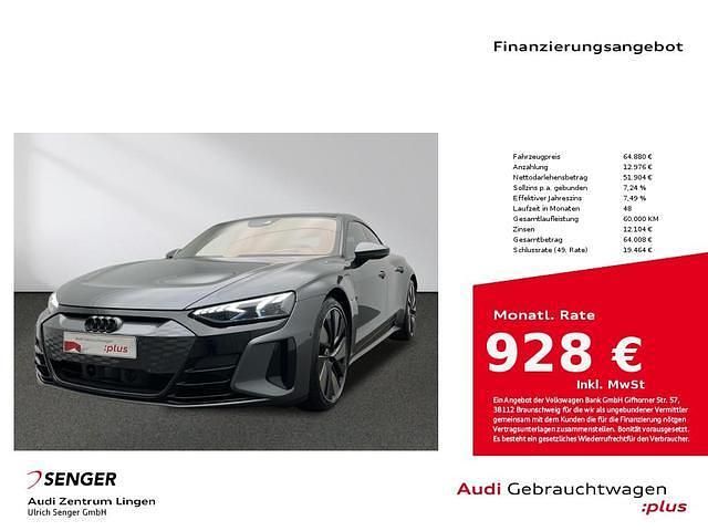 Daytonagrau perleffekt Gebraucht 2022 Audi RS e-tron GT Ambiente Limousine | 73.880 € (Guter Preis) - Bild 1/3