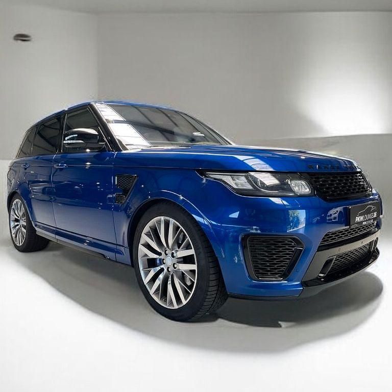 Blau Gebraucht 2016 Land Rover Range Rover SVR SUV | 53.900 € (Fairer Preis) - Bild 1/4