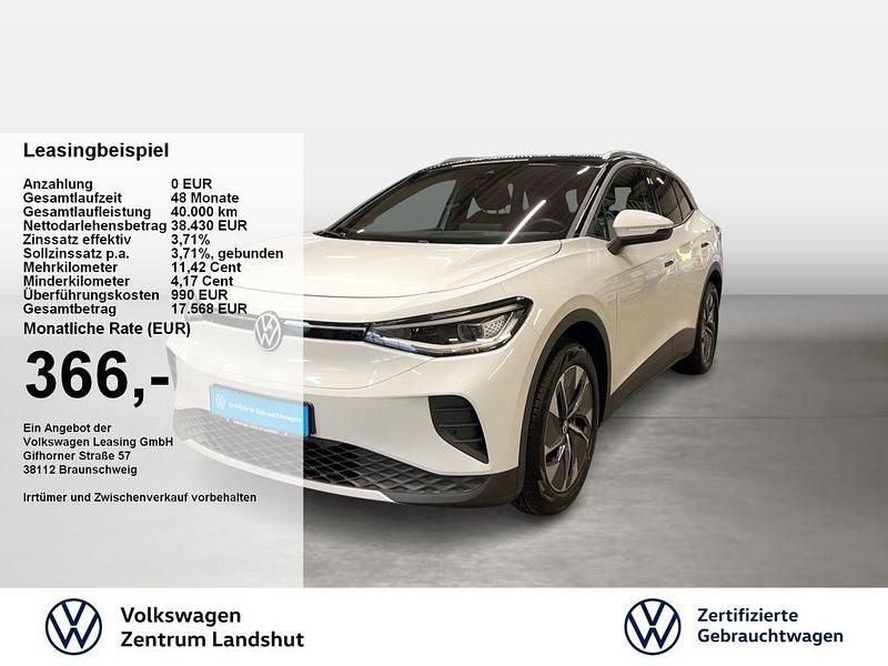 Gletscherweiß schwarz (metallic) Gebraucht 2025 VW ID.4 Pro SUV | 39.170 € (Guter Preis) - Bild 1/2