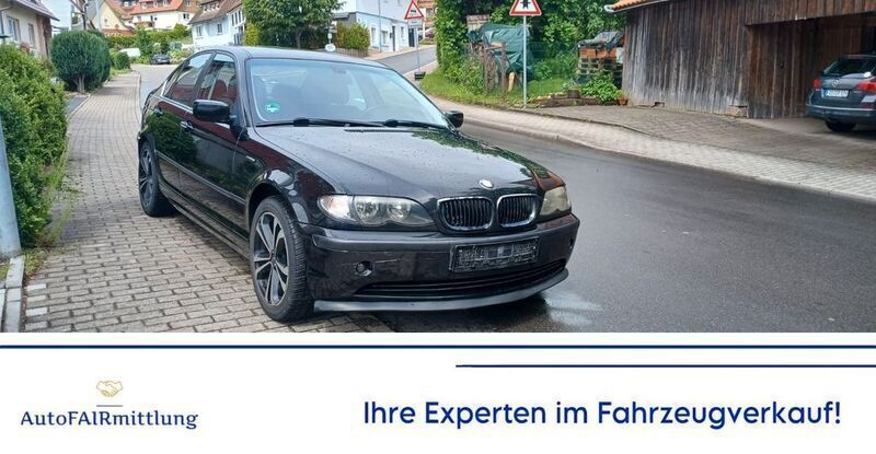 Schwarz Gebraucht 2004 BMW 318 Sport Line Limousine | 999 € (Superpreis) - Bild 1/4