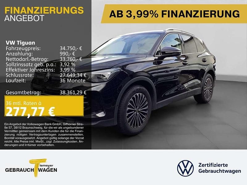 Deep black perleffekt Gebraucht 2024 VW Tiguan Elegance SUV | 34.750 € (Guter Preis) - Bild 1/4